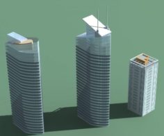 Urban planning – commercial buildings 105 3D Model