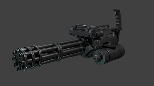 Minigun 3D Model