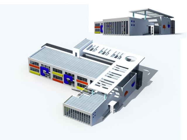 City – high-rise office 219 3D Model