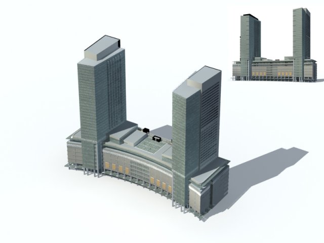 City – high-rise office 7 3D Model