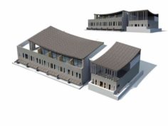 City – multi-storey commercial office building 98 3D Model