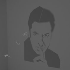 Jeff Goldblum wall shadow						 Free 3D Model