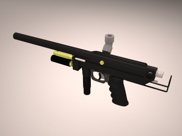 Paintball gun 3D Model