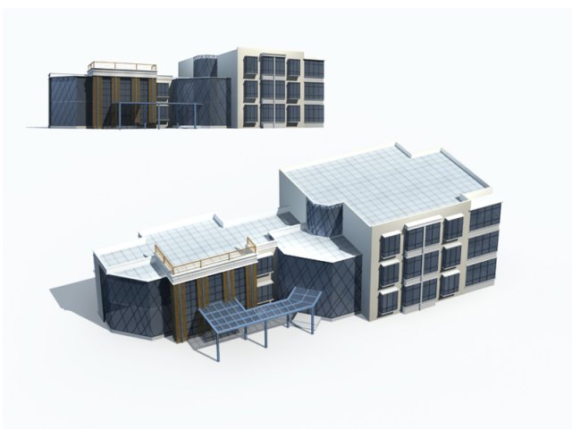 City – high-rise office 212 3D Model