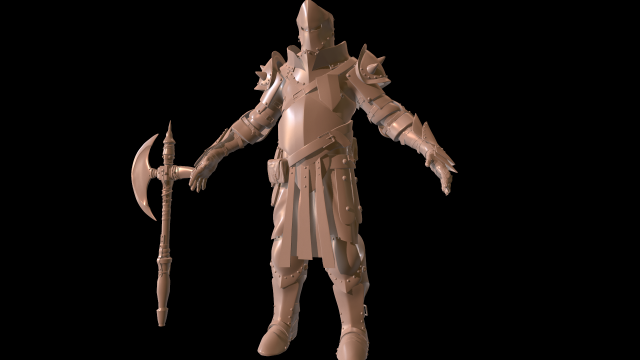 Heavy Knight 3D Model
