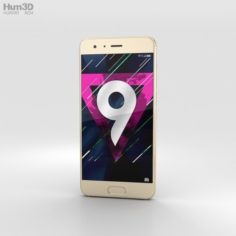 Huawei Honor 9 Gold 3D Model