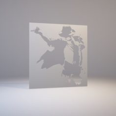 Stencil – Michael Jackson 3D Print Model