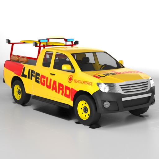 Lifeguard Truck 3D Model