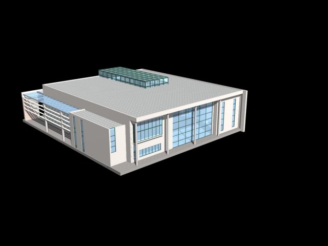 Urban architecture – school office villas 22 3D Model