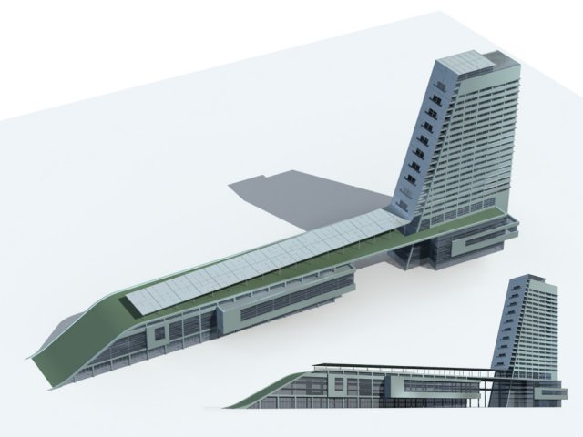 City – high-rise office 133 3D Model