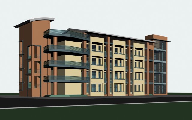 City planning – office building 004 3D Model