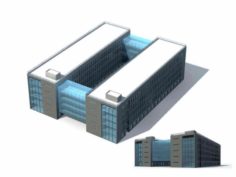 City – multi-storey commercial office building 65 3D Model