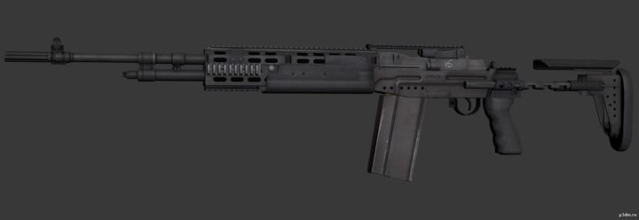 M14 EBR 3D Model