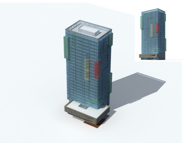 City – high-rise office 53 3D Model