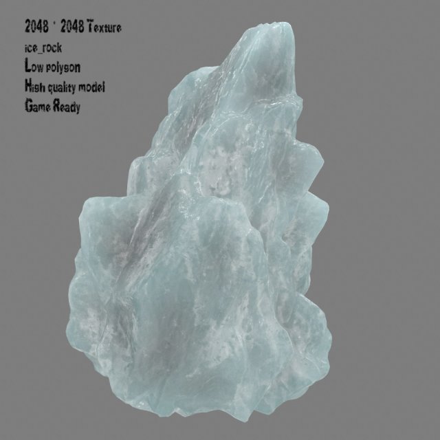 Ice rock 3D Model