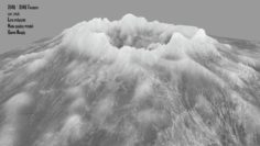 Snow Volcano 2 3D Model