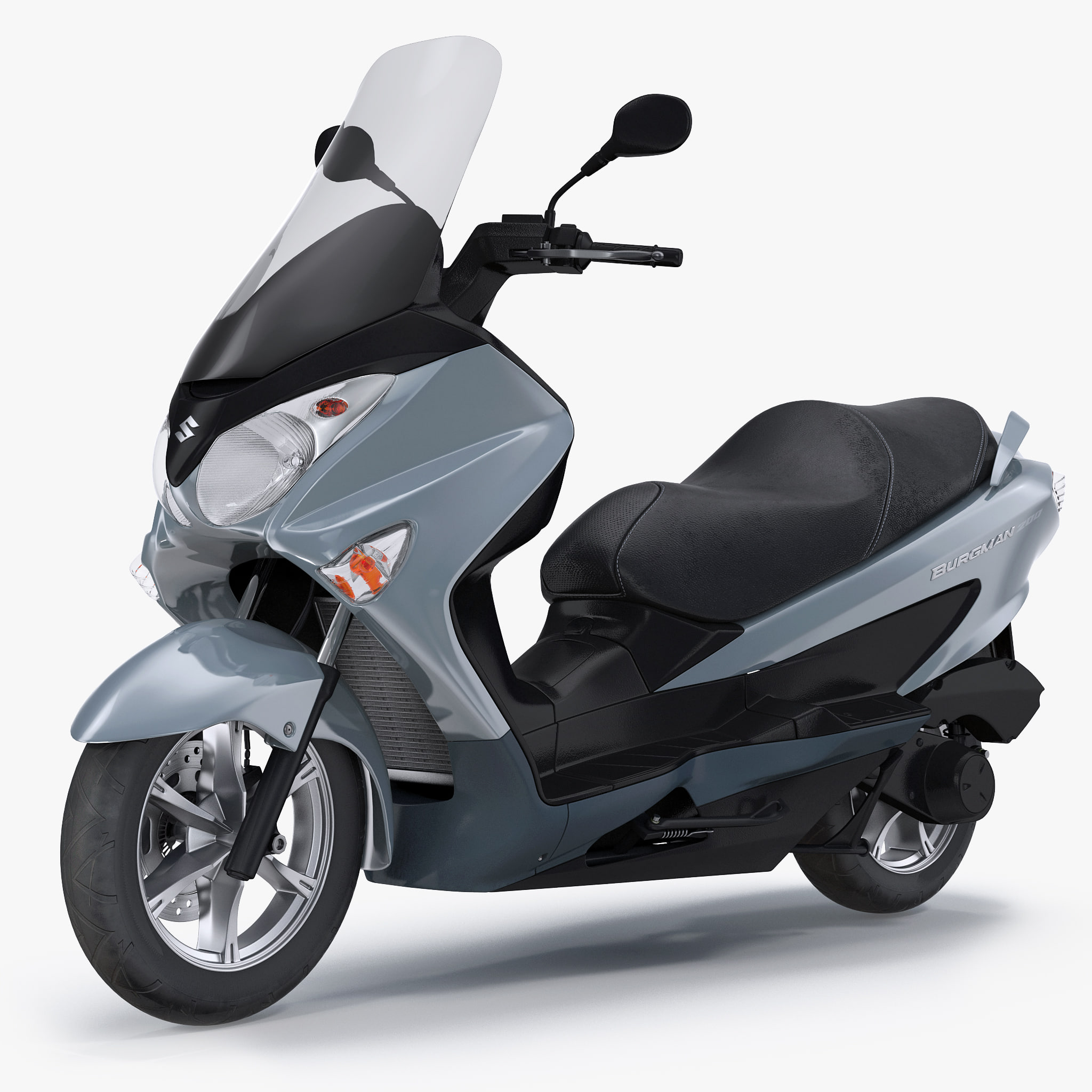 Scooter Motorcycle Suzuki Burgman 200 3D Model