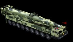 Hwasong rocket the North Korea 3D Model