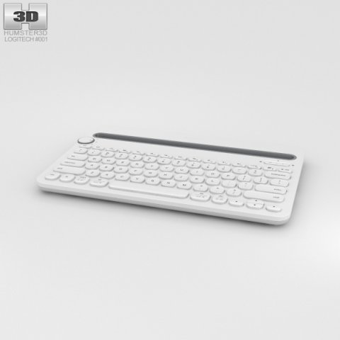 Logitech K480 White 3D Model