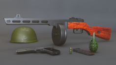 Soviet Weapon s Sceen 3D Model
