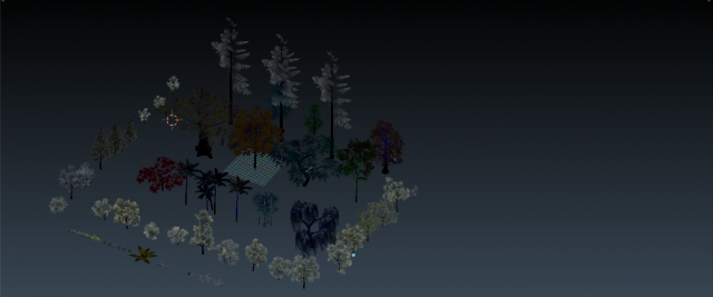 Trees And Bushes Pack 3D Model