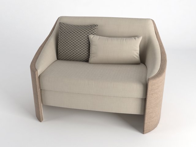 Big hug armchair 3D model 3D Model