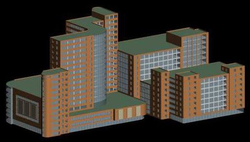 Urban planning – commercial buildings 122 3D Model