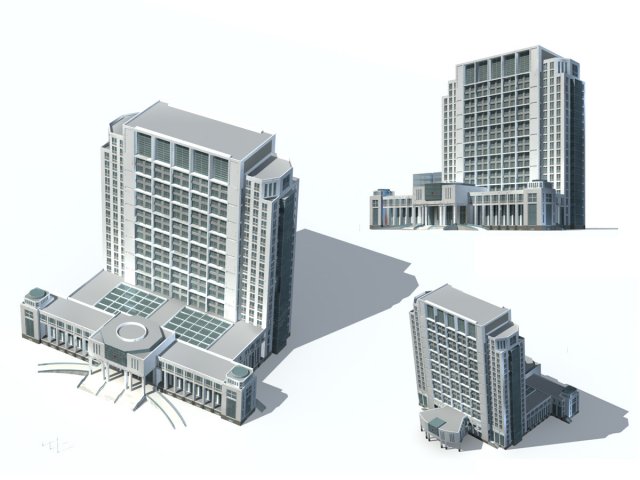 City – high-rise office 118 3D Model