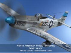 North American P-51D – Mary Alyce 3D Model