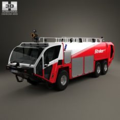 Oshkosh Striker 3000 Fire Truck 2010 3D Model
