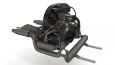 Engine Volkswagen Beetle 3D Model
