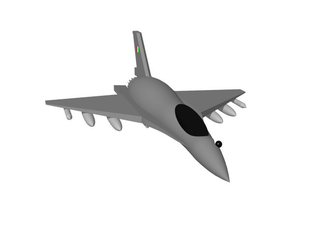 JET F16 3D Model