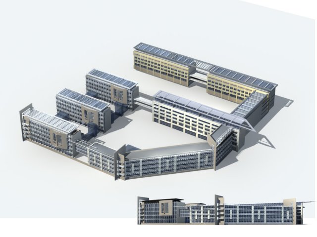 City – high-rise office 171 3D Model