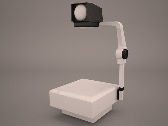 Overhead Projector 3D Model