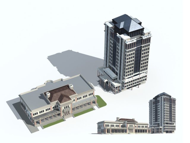 City – high-rise office 154 3D Model