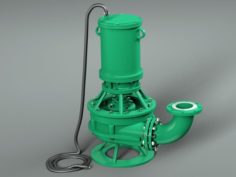 Submersible High Pressure Pump 3D Model