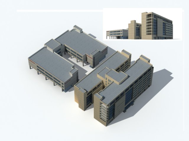 City – high-rise office 276 3D Model