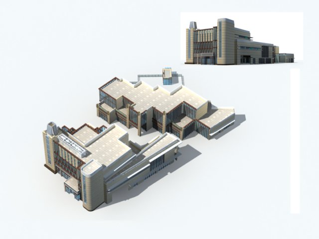 City – high-rise office 291 3D Model