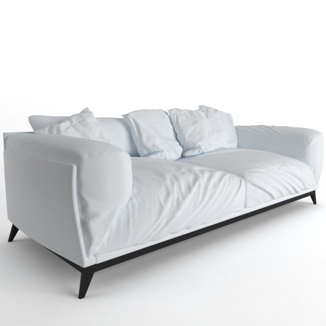 Faubourg sofa 3D Model