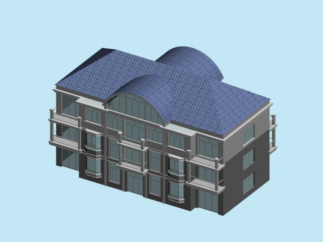 Urban planning – commercial buildings 249 3D Model