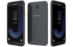 Samsung Galaxy J7 2017 Black 3D Model