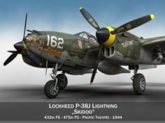 Lockheed P-38 Lightning – Skidoo 3D Model