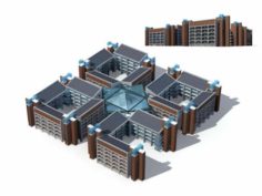 City – multi-storey commercial office building 77 3D Model
