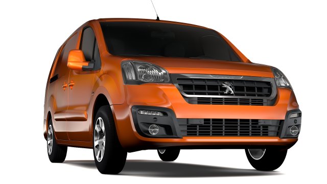 Peugeot Partner Van L2 2017 3D Model