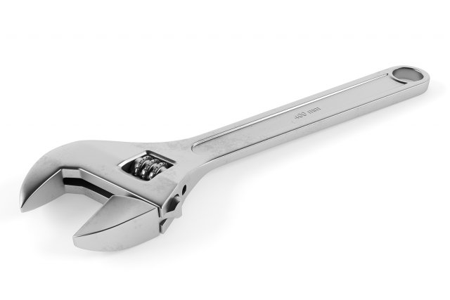 Adjustable Wrench 3D Model