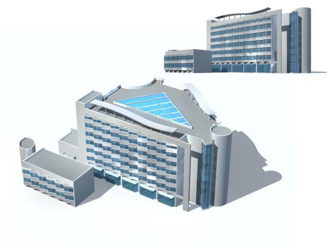 City – high-rise office 117 3D Model