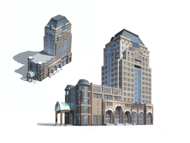 City – high-rise office 134 3D Model