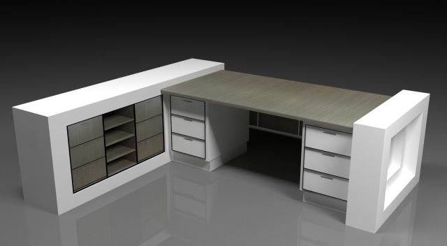 OFFICE FURNISH 3D Model