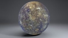 Mercury 8k Globe 3D Model