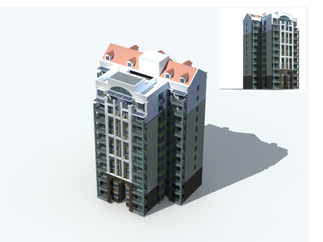 City – high-rise office 37 3D Model
